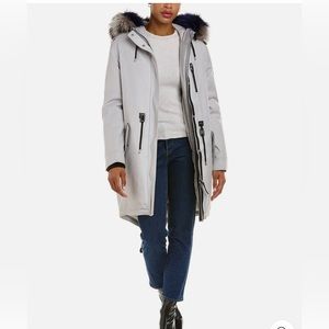 NWT Mackage Rena DX Leather-Trim Down Parka size Small
